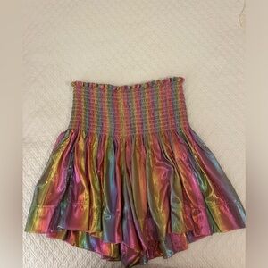 QUEEN OF SPARKLES - Rainbow Mini Skirt. US Size Small. Like new